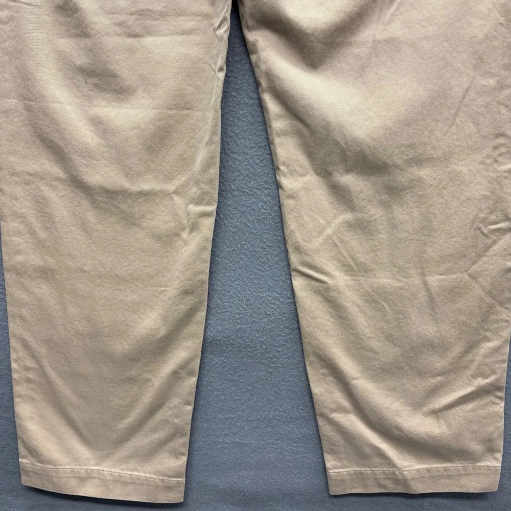 Polo Ralph Lauren Whitman Chino Khaki Pleated Relaxed Fit Mens Pants 36x32 NEW